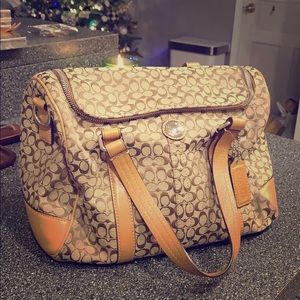Coach mini duffle luggage/purse